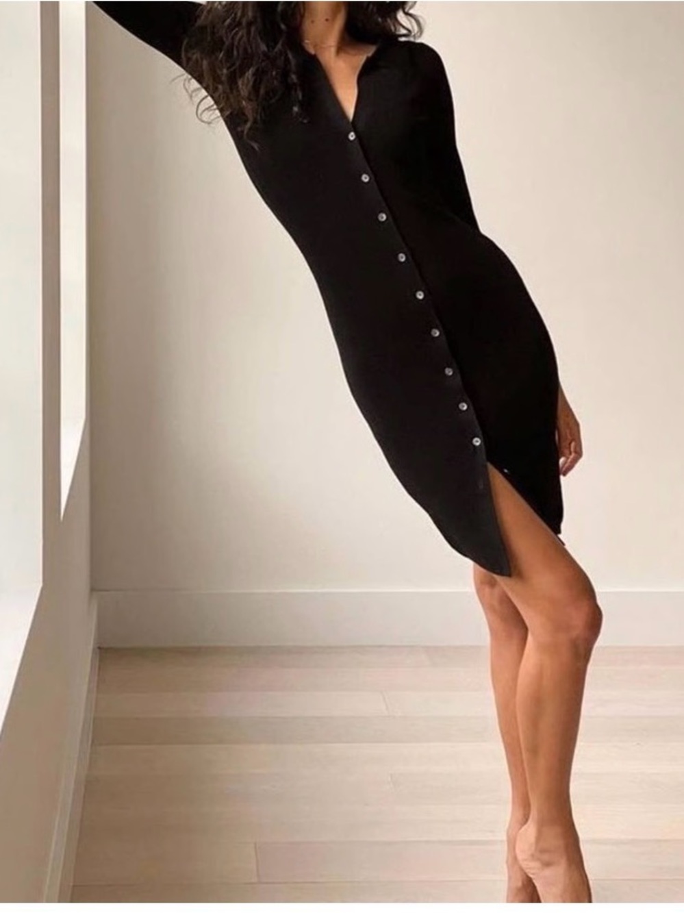 Princess Polly - Black Button Down Dress
